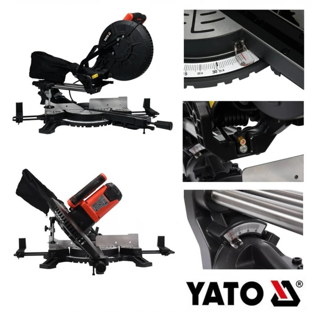 ΔΙΣΚΟΠΡΙΟΝΟ ΡΑΝΤΙΑΛ 1800W/255mm 2 ΤΑΧΥΤΗΤΩΝ YT-82174