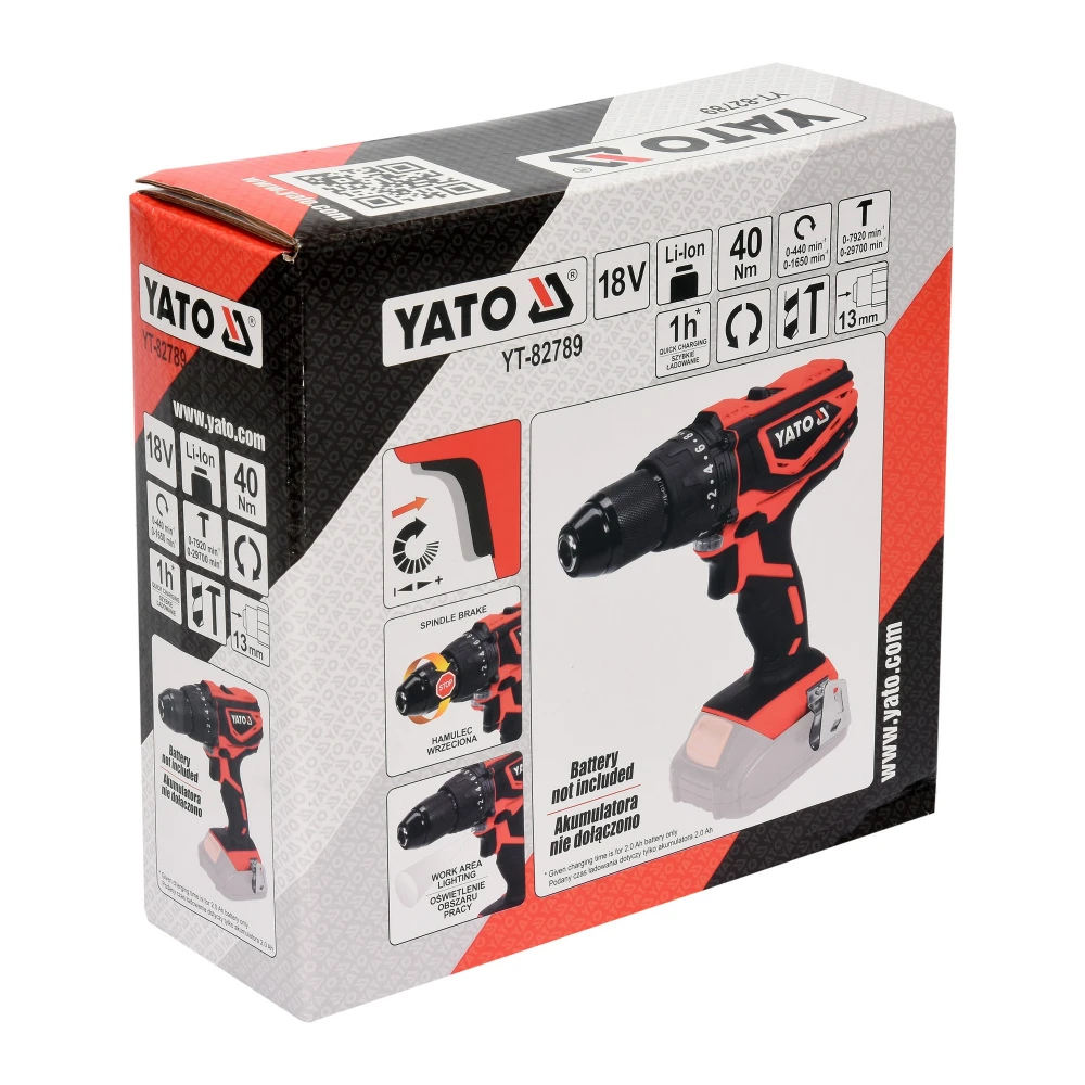 ΔΡΑΠΑΝΟΚΑΤΣΑΒΙΔΟ ΜΠΑΤΑΡΙΑΣ ΣΩΜΑ 18V 2Ah YT-82789