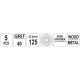 ΥΑΤΟ ΓΥΑΛΟΧΑΡΤΟ ΔΙΣΚΟΥ - 80-GRIT