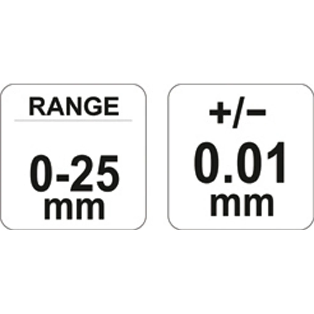 ΜΙΚΡΌΜΕΤΡΟ ΜΗΧΑΝΙΚΌ 25MM YT-72300