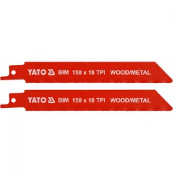 ΛΑΜΕΣ ΣΠΑΘΟΣΕΓΑΣ BIM 150MM 18TPI ΣΕΤ 2 ΤΜΧ YT-33931