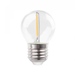 ΛΑΜΠΑ LED ΣΦΑΙΡΙΚΗ FILAMENT 1W E27 4000K 220-240V EUROLAMP