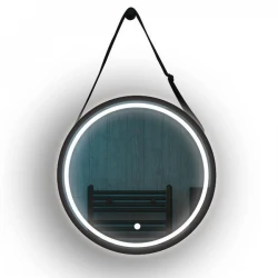 ΚΑΘΡΕΠΤΗΣ ΣΤΡΟΓΓΥΛΟΣ TOUCH LED  ΜΕ ΜΑΥΡΟ ΣΤΗΡΙΓΜΑ 20w 3CCT 600mm Eurolamp