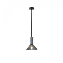 ΦΩΤΙΣΤΙΚΟ ΚΡΕΜΑΣΤΟ ΓΥΨΙΝΟ ΜΑΥΡΟ 1XE27 MAX40W 120X120X260mm ARTE ILLUMINA SCOURO