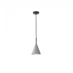ΦΩΤΙΣΤΙΚΟ ΚΡΕΜΑΣΤΟ ΓΥΨΙΝΟ ΓΚΡΙ  1XE27 MAX 15W 150X150X250mm ARTE ILLUMINA YESO