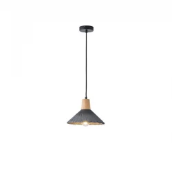 ΦΩΤΙΣΤΙΚΟ ΚΡΕΜΑΣΤΟ ΓΥΨΙΝΟ ΜΑΥΡΟ 1XE27 MAX 15W 250X250X180mm ARTE ILLUMINA PLASTER SERIES