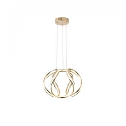 ΦΩΤΙΣΤΙΚΟ ΚΡΕΜΑΣΤΟ ΑΛΟΥΜΙΝΙO LED 38W 3000Κ 430X310mm ΧΡΥΣΟ ARTE ILLUMINA SATURN