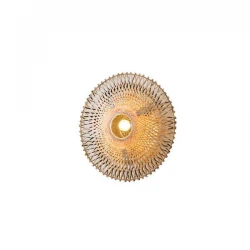 ΑΠΛΙΚΑ ΤΟΙΧΟΥ ΒΑΜΒΟΟ 1XE27 MAX 15W 400X140mm ΚΑΦΕ -ΜΑΥΡΟ ARTE ILLUMINA CYCLONE