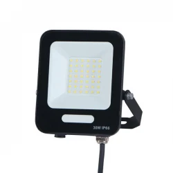 ΠΡΟΒΟΛΕΑΣ LED SMD 30W ΜΑΥΡΟΣ IP66 4000K PLUS
