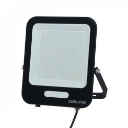 ΠΡΟΒΟΛΕΑΣ LED SMD 200W ΜΑΥΡΟΣ IP66 4000K PLUS EUROLAMP