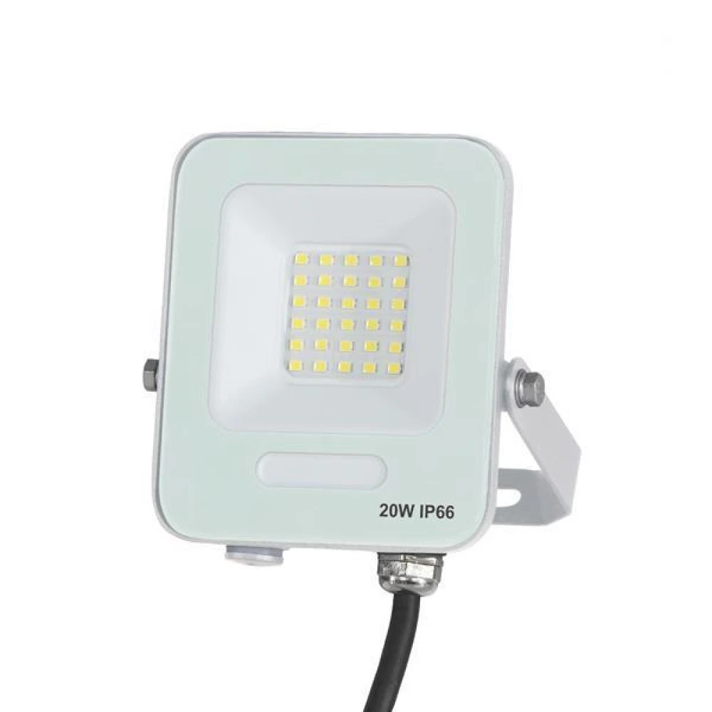 ΠΡΟΒΟΛΕΑΣ LED SMD 20W ΛΕΥΚΟΣ IP66 4000K PLUS EUROLAMP