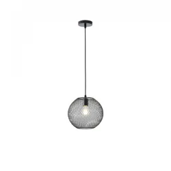 ΦΩΤΙΣΤΙΚΟ ΚΡΕΜΑΣΤΟ ΜΕΤΑΛΛΙΚΟ 1XE27  MAX 15W 350X350Χ1360mm ΜΑΥΡΟ ARTE ILLUMINA OGGI