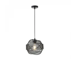 ΦΩΤΙΣΤΙΚΟ ΚΡΕΜΑΣΤΟ ΜΕΤΑΛΛΙΚΟ 1XE27  MAX 15W 450X450X1340mm ΜΑΥΡΟ ARTE ILLUMINA OGGI