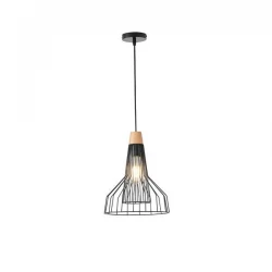 ΦΩΤΙΣΤΙΚΟ ΚΡΕΜΑΣΤΟ ΜΕΤΑΛΛΙΚΟ 1XE27  MAX 15W 260X260X1370mm ΜΑΥΡΟ ARTE ILLUMINA OGGI