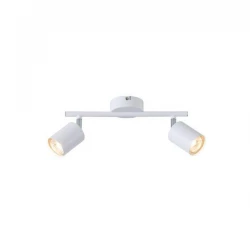 ΣΠΟΤ ΜΕΤΑΛΛΙΚΟ ΔΙΦΩΤΟ ΛΕΥΚΟ 2XGU10 Max 7W  300X80X155mm ARTE ILLUMINA OLYMP