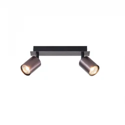 ΣΠΟΤ ΑΛΟΥΜΙΝΙΟΥ ΓΚΡΙ  ΔΙΦΩΤΟ 2XGU10  250X80X120mm ARTE ILLUMINA LUXY