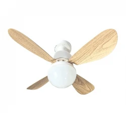 ΑΝΕΜΙΣΤΗΡΑΣ-ΦΩΤΙΣΤΙΚΟ Φ42 ΜΕ 4 ΛΕΥΚΕΣ ΚΑΙ 4 ΧΡΩΜΑ ΞΥΛΟΥ ΦΤΕΡΩΤΕΣ 22W ΒΙΔΩΤΟΣ ΣΕ Ε27 EUROLAMP