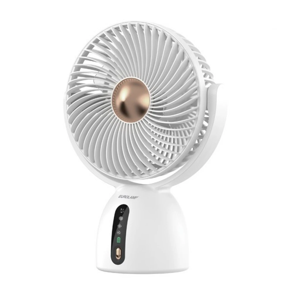 ΑΝΕΜΙΣΤΗΡΑΣ ΕΠΙΤΡΑΠΕΖΙΟΣ ΕΠΑΝΑΦΟΡΤΙΖΟΜΕΝΟΣ Φ19 5W ΛΕΥΚΟ EUROLAMP