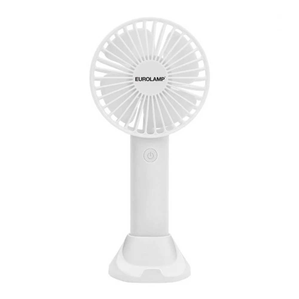 ΑΝΕΜΙΣΤΗΡΑΣ ΧΕΙΡΟΣ ΕΠΑΝΑΦΟΡΤΙΖΟΜΕΝΟΣ ΜΕ USB ΜΕ ΒΑΣΗ ΚΙΝΗΤΟΥ Φ10 ΛΕΥΚΟΣ EUROLAMP
