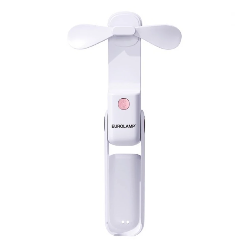 ΑΝΕΜΙΣΤΗΡΑΣ ΧΕΙΡΟΣ ΕΠΑΝΑΦΟΡΤΙΖΟΜΕΝΟΣ ΜΕ USB Φ8 ANΑΔΙΠΛΟΥΜΕΝΟΣ ΛΕΥΚΟ EUROLAMP
