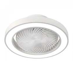 ΑΝΕΜΙΣΤΗΡΑΣ ΠΛΑΦΟΝΙΕΡΑ ΟΡΟΦΗΣ ΛΕΥΚΟΣ Φ50 DC ΜΟΤΕΡ 15W ΜΕ LED ΦΩΣ 50W EUROLAMP