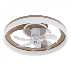 ΑΝΕΜΙΣΤΗΡΑΣ ΠΛΑΦΟΝΙΕΡΑ ΟΡΟΦΗΣ ΧΡΩΜΑ ΞΥΛΟΥ-ΔΙΑΦΑΝΟΣ Φ50 DC 20W EUROLAMP