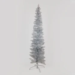ΔΕΝΤΡΟ ΑΣΗΜΙ, SUPER SLIM, 210cm - Magic Christmas