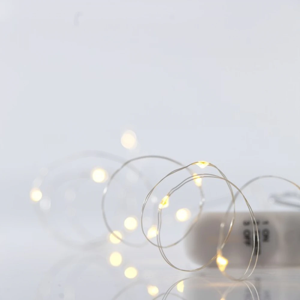 ΣΕΙΡΑ, 12 MINI LED, ΜΠΑΤΑΡΙΑΣ 2xCR2032, ΑΣΗΜΙ ΧΑΛΚΙΝΟ ΚΑΛΩΔΙΟ, ΘΕΡΜΟ ΛΕΥΚΟ LED, ANA 10cm, IP20 Magic Christmas