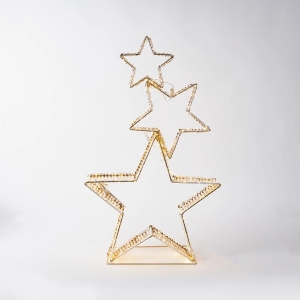 ΦΩΤΙΖΟΜΕΝΑ ΧΡΥΣΑ ΑΣΤΕΡΙΑ 82cm , 350 MINI LED, 4,5V ΜΕΤΑΣΧΗΜΑΤΙΣΤΗ, ΧΡΟΝΟΔΙΑΚΟΠΤΗ, ΑΣΗΜΙ ΧΑΛΚΙΝΟ ΚΑΛΩΔΙΟ, ΧΡΥΣΟΣ ΜΕΤΑΛΛΙΚΟΣ ΣΚΕΛΕΤΟΣ, ΘΕΡΜΟ ΛΕΥΚΟ LED, ΠΡΟΕΚΤΑΣΗ ΠΑΡΟΧΗΣ 5m, IP44