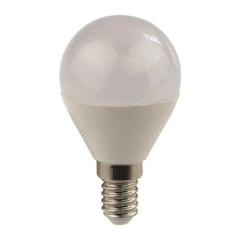 ΛΑΜΠΑ LED ΣΦΑΙΡΙΚΗ 4.9W Ε14 175-250V ΨΥΧΡΟ ΛΕΥΚΟ 6500K EUROLAMP
