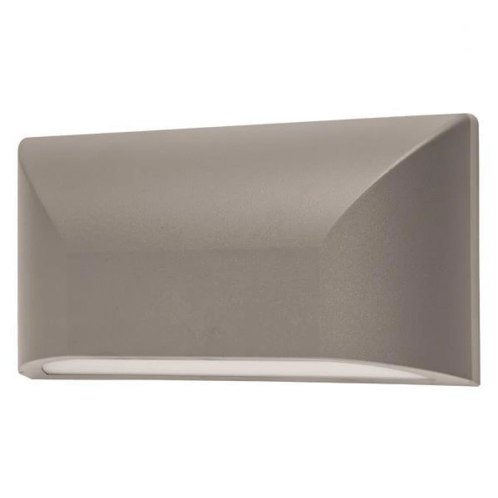 ΑΠΛΙΚΑ ΤΟΙΧΟΥ LED SLIM 6W IP65 220-240V 220X51X113mm ΓΚΡΙ PRO