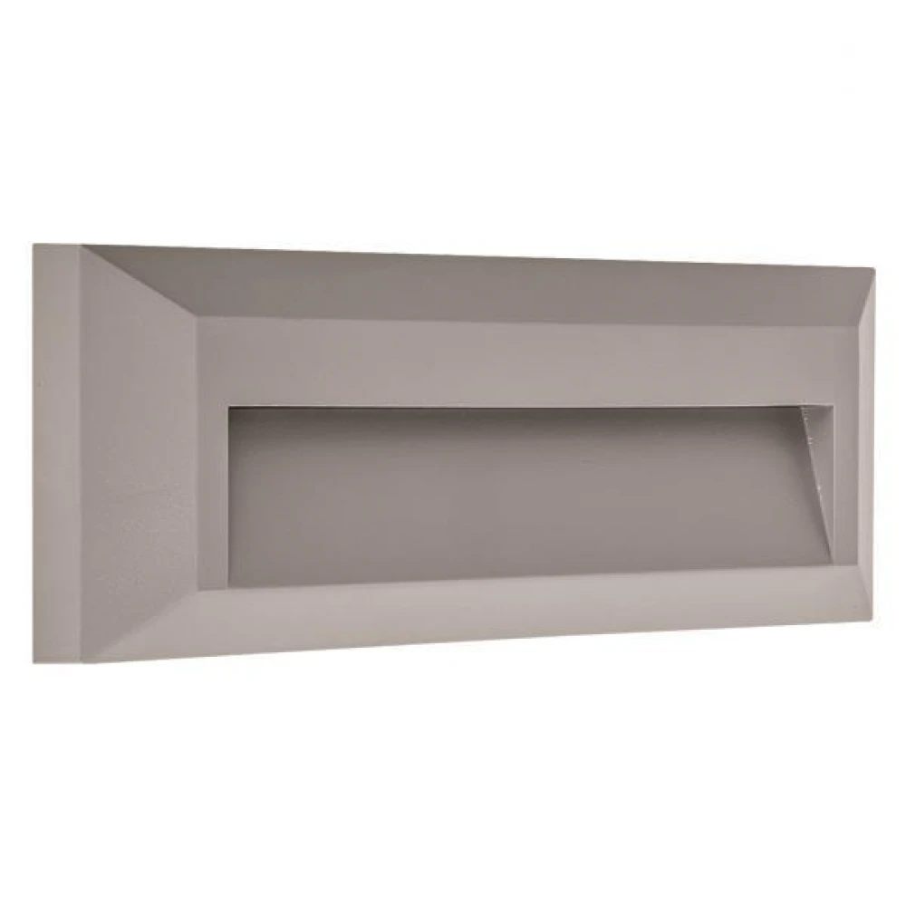 ΑΠΛΙΚΑ ΤΟΙΧΟΥ LED SLIM 2W IP65 220-240V 230X80X27mm ΓΚΡΙ PRO