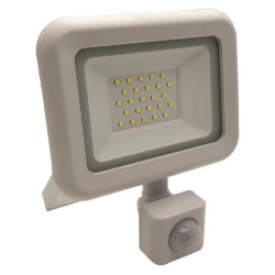 ΠΡΟΒΟΛΕΑΣ LED 20W SMD ΜΕ ΠΕΡΙΣΤΡΕΦΟΜΕΝΟ ΑΝΙΧΝΕΥΤΗ ΚΙΝΗΣΗΣ ΛΕΥΚΟΣ IP44 Ψυχρό 6500K PLUS