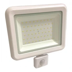 ΠΡΟΒΟΛΕΑΣ LED 50W SMD ΜΕ ΠΕΡΙΣΤΡΕΦΟΜΕΝΟ ΑΝΙΧΝΕΥΤΗ ΚΙΝΗΣΗΣ ΛΕΥΚΟΣ IP44 Ψυχρό 6500K PLUS