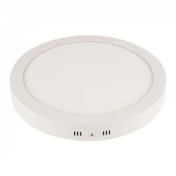 ΦΩΤΙΣΤΙΚΟ ΕΞΩΤΕΡΙΚΟ LED SLIM Ψυχρό Λευκό 6500K Φ170 12W ΛΕΥΚΟ PLUS