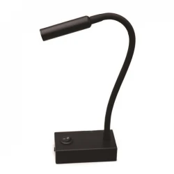 ΑΠΛΙΚΑ ΚΡΕΒΑΤΙΟΥ ΑΝΑΓΝΩΣΗΣ "ARISTON 6" 3W LED 3000K ΜΑΥΡΟ PLUS