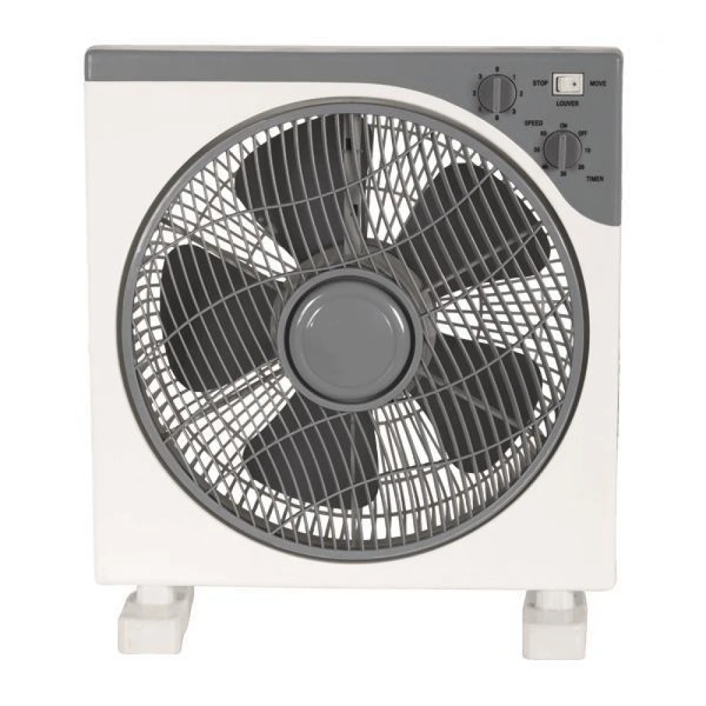 ΑΝΕΜΙΣΤΗΡΑΣ BOX FAN ΤΕΤΡΑΓΩΝΟΣ ΑΣΠΡΟ-ΓΚΡΙ Φ30 45W EUROLAMP