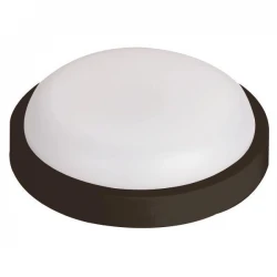 ΦΩΤΙΣΤΙΚΟ ΤΟΙΧΟΥ ΣΤΡΟΓΓΥΛΟ LED 18W Φ200x55 IP54 ΜΑΥΡΟ PLUS EUROLAMP