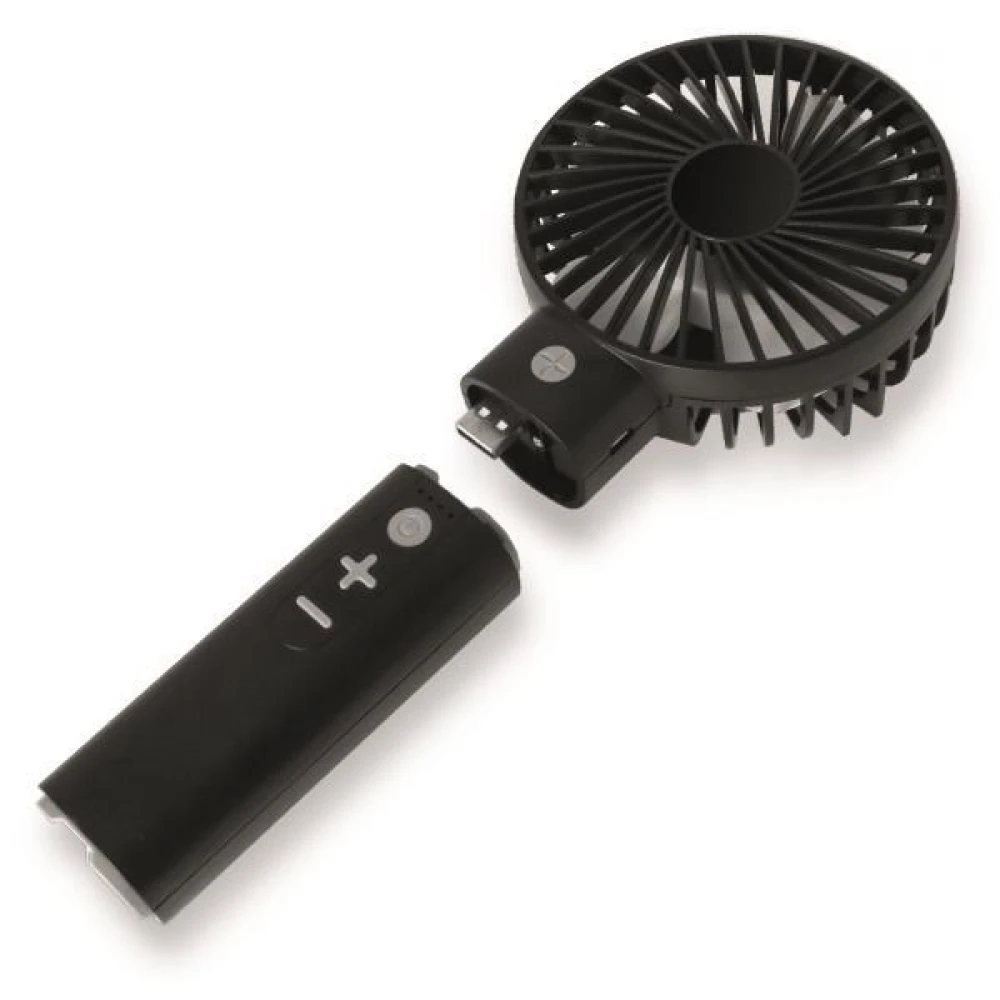 ΑΝΕΜΙΣΤΗΡΑΣ ΧΕΙΡΟΣ 4 ΣΕ 1 POWER BANK, ΗΧΕΙΟ BLUETOOTH, ΦΑΚΟΣ ΕΠΑΝΑΦΟΡΤΙΖΟΜΕΝΟΣ Φ10 ΜΑΥΡΟΣ EUROLAMP