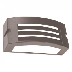 ΑΠΛΙΚΑ ΤΟΙΧΟΥ LM04 ΟΒΑΛ E27 MAX 10W LED 220x99x100 IP54 ΓΚΡΙ PRO EUROLAMP