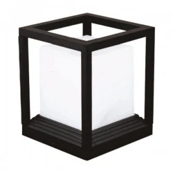 ΦΩΤΙΣΤΙΚΟ ΑΛΟΥΜΙΝΙΟΥ Ε27 150X150X190 IP65 ΜΑΥΡΟ EUROLAMP