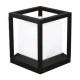 ΦΩΤΙΣΤΙΚΟ ΑΛΟΥΜΙΝΙΟΥ Ε27 150X150X190 IP65 ΜΑΥΡΟ EUROLAMP