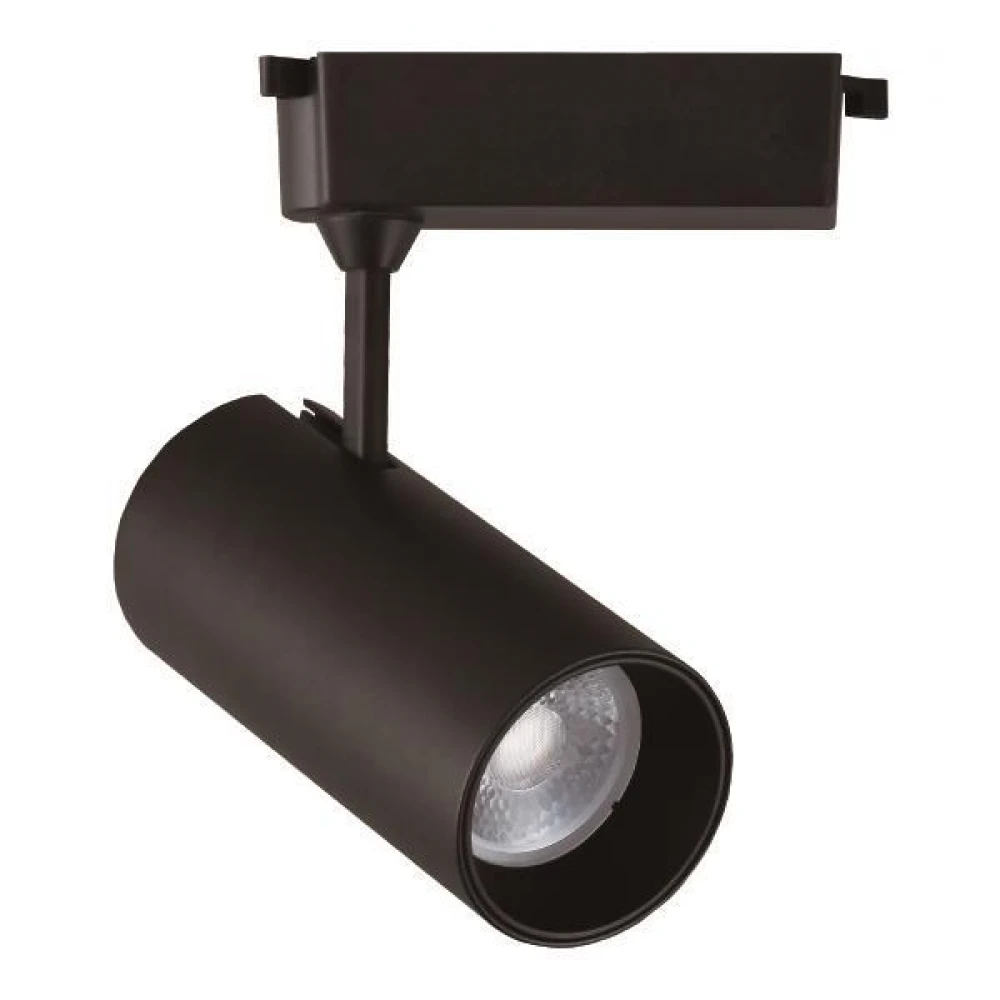 ΣΠΟΤ ΡΑΓΑΣ LED 2 ΓΡΑΜΜΩΝ 20W 3000K Φ70Χ160 ΜΑΥΡΟ PLUS EUROLAMP