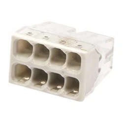 ΚΛΕΜΜΑ PCT-208 8 ΘΕΣΕΩΝ ΜΕ ΥΠΟΔΟΧΗ 0,50-2,5mm 24Α 400V EUROLAMP