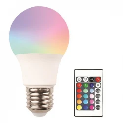 ΛΑΜΠΑ LED 9W Ε27 ΜΕ ΤΗΛΕΧΕΙΡΙΣΤΗΡΙΟ 220-240V RGBW EUROLAMP