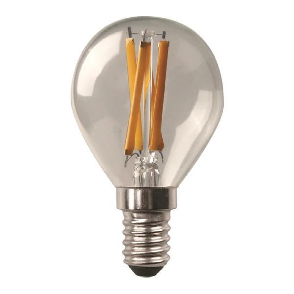 ΛΑΜΠΑ LED ΣΦΑΙΡΙΚΗ CROSSED FILAMENT 4.5W E14 3000K 220-240V EUROLAMP