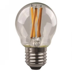 ΛΑΜΠΑ LED ΣΦΑΙΡΙΚΗ CROSSED FILAMENT 2.5W E27 3000K 220-240V EUROLAMP