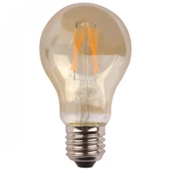 ΛΑΜΠΑ ΚΟΙΝΗ LED CROSSED FILAMENT 7W E27 2400K 220-240V GOLD GLASS DIMMABLE EUROLAMP
