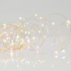 ΣΕΙΡΑ 50 MINI LED, ΜΠΑΤΑΡΙΑΣ, 3xAA, ΜΕ ΠΡΟΓΡΑΜΜΑ, ΠΡΟΕΚΤΑΣΗ ΠΑΡΟΧΗΣ 10cm, ΑΣΗΜΙ ΧΑΛΚΟΣ, ΧΡΩΜΑΤΙΣΤΟ OPAL-ΘΕΡΜΟ ΛΕΥΚΟ LED, ΑΝΑ 10cm, IP44