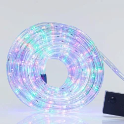 ΦΩΤΟΣΩΛΗΝΑΣ LED, ΜΟΝΟΚΑΝΑΛΟΣ, ΜΕ ΠΡΟΓΡΑΜΜΑ, ΧΡΩΜΑΤΙΣΤΟ, 10m, 24 LED ANA ΜΕΤΡΟ, IP44 Magic Christmas